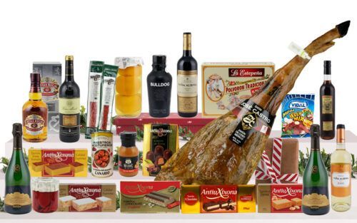 Lote 136 con Jamón Ibérico