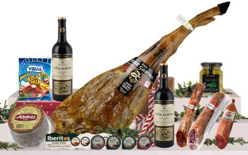 Lote 157 con Jamón Ibérico